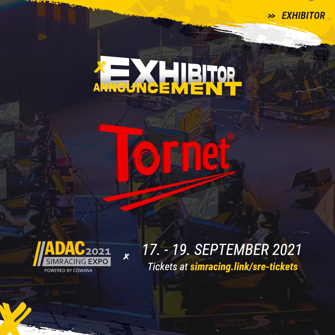 TORNET COMES TO ADAC SIMRACING EXPO 2021 WITH PRODUCT LAUNCH